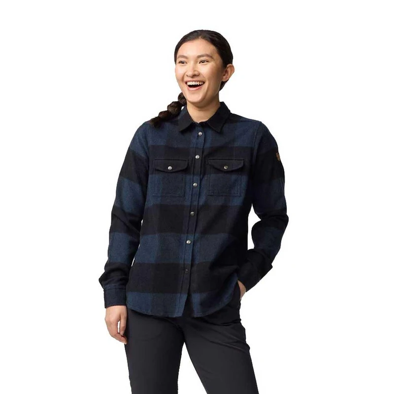 Fjällräven F90835-560-550 Canada Shirt, Women, Navy/Black, XL
