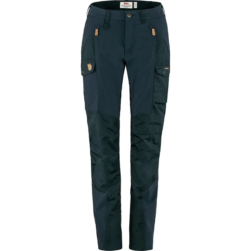 FJÄLLRÄVEN Women's Nikka Trousers Curved W Pants, Dark Navy, 38