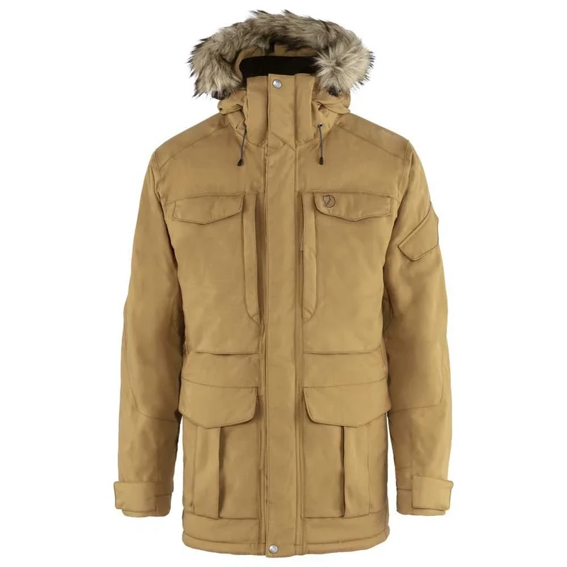 Fjällräven F80665-232 Yupik Parka Jacket, Men, Buckwheat Brown, L