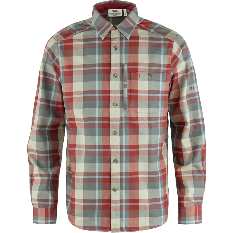 Fjällräven F81380-345-050 Fjällglim Shirt, Men, Red Oak/Basalt, L