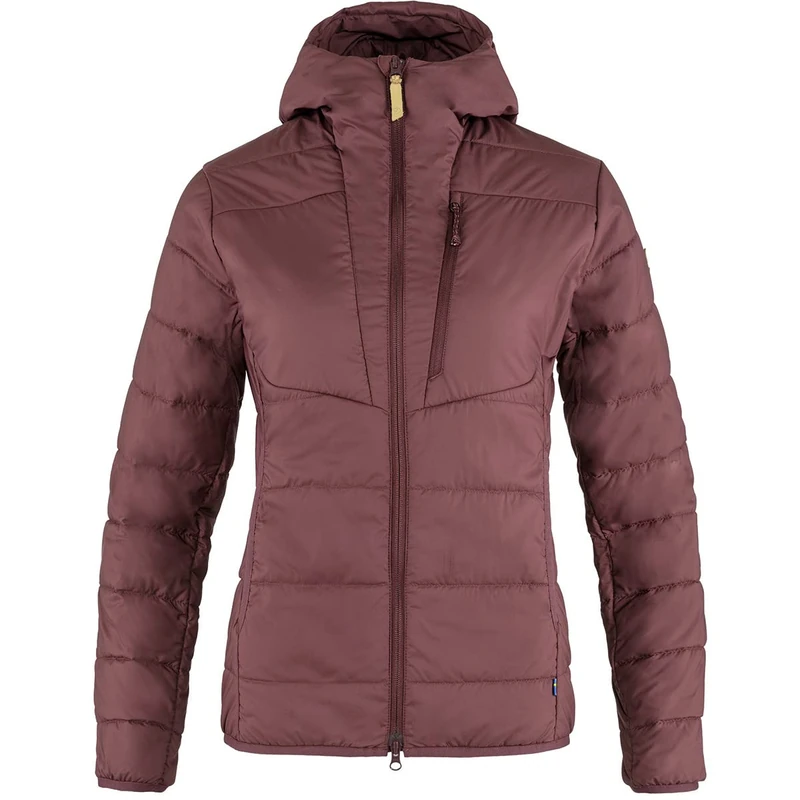 Fjällräven F89630-357 Keb Padded Hooded-Jacket Women, Port, M