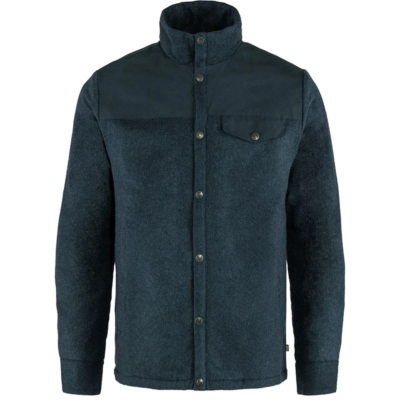 Fjällräven F81155-560 Canada Wool Padded Jacket, Men, Navy, L