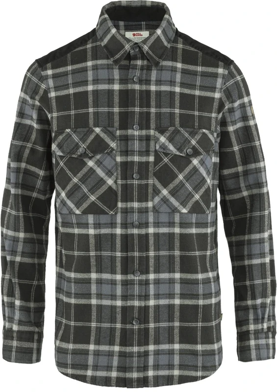 Fjällräven F84133-550-021 Övik Twill Shirt, Men, Black/Fog, L