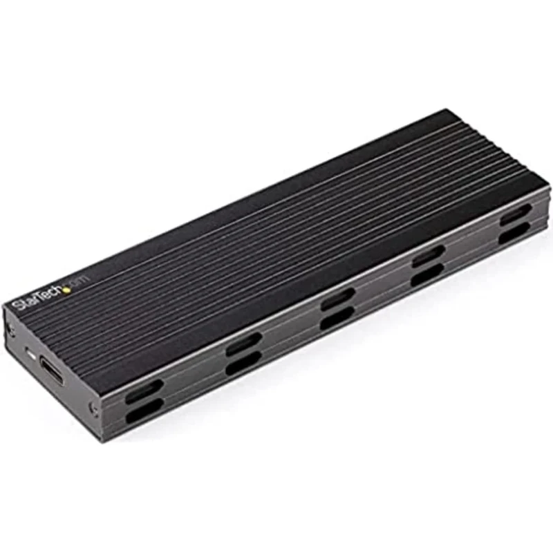 StarTech.com USB-C 10Gbps to M.2 NVMe,SSD Enclosure, Portable External PCIe/SATA NGFF SSD Aluminum Case, Type-A Host Cables, Supports 2230/2242/2260/2280 - TAA