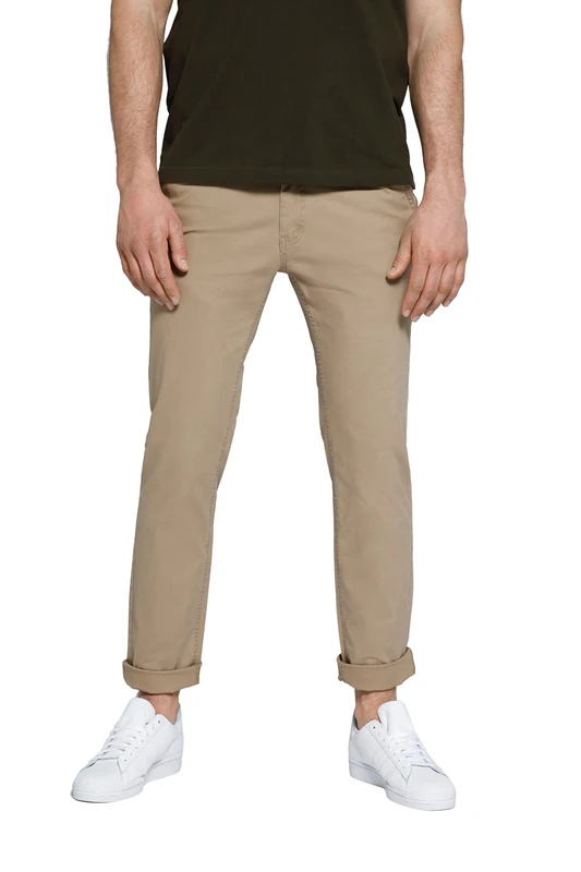 STHUGE Men's Herren Chino Modern Fit Chinos, Dry Sand, Große Größe