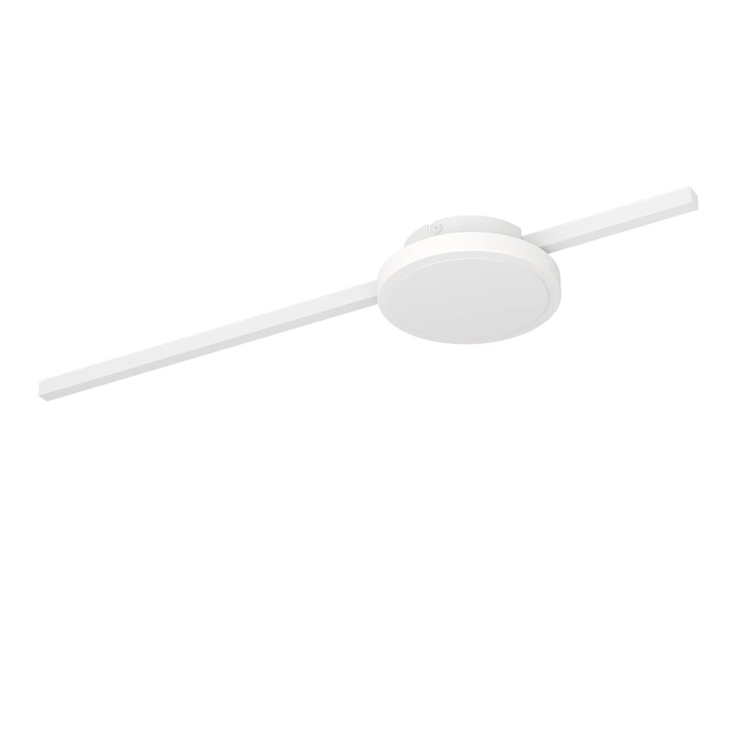 EGLO LED Ceiling Light Sarginto, 2 Light Minimalist Lighting Made of Metal and White Plastic, Round Living Room and Hallway Lamp, Warm White - Image 1