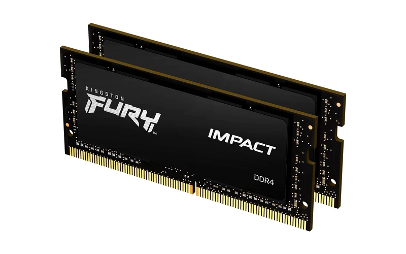 Kingston FURY Impact 32 GB (2 x 16 GB) 2666MHz DDR4 CL16 Laptop Memory Kit of 2 KF426S16IBK2/32