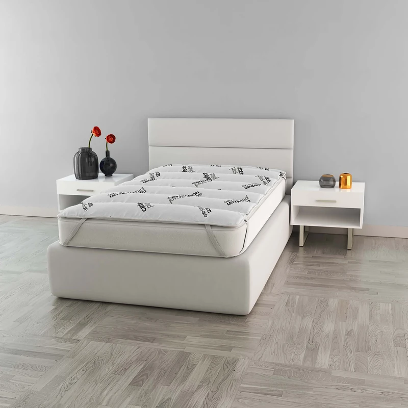 Italian Bed Linen MB HOME ITALY, Topper, polyester + carbon, Small Double 120 x 195 cm