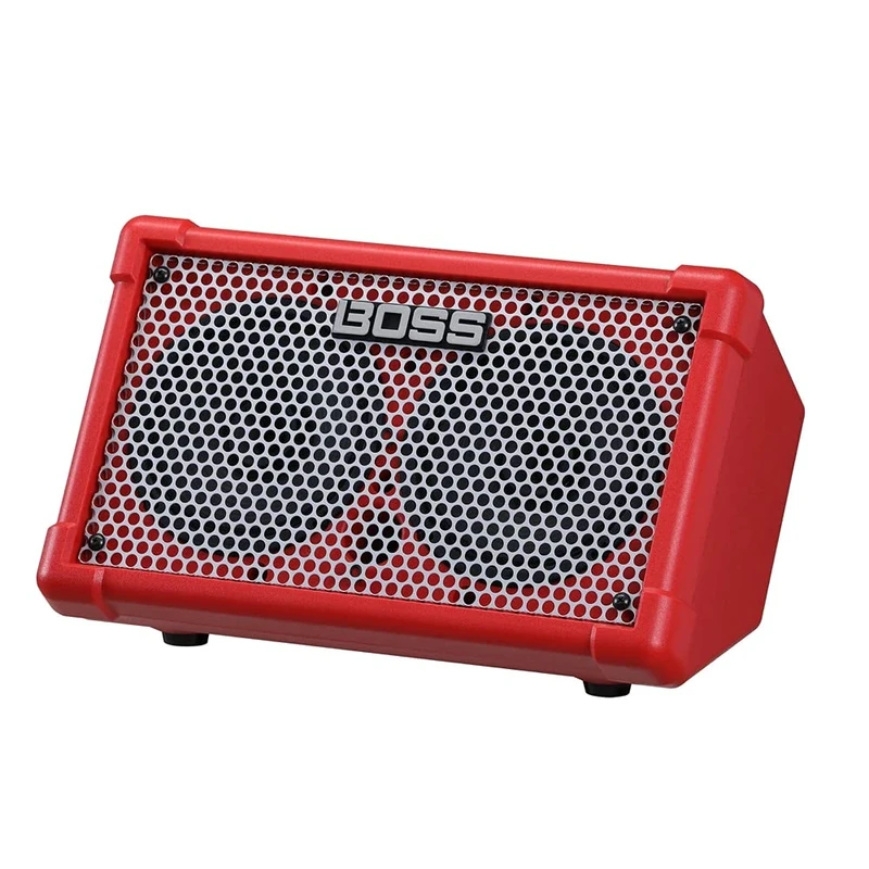 BOSS CUBE Street II Portable Street Performance Amp | CUBE-ST2 | Next Generation of the Roland Cube Series Rebranded with the BOSS Name| Red
