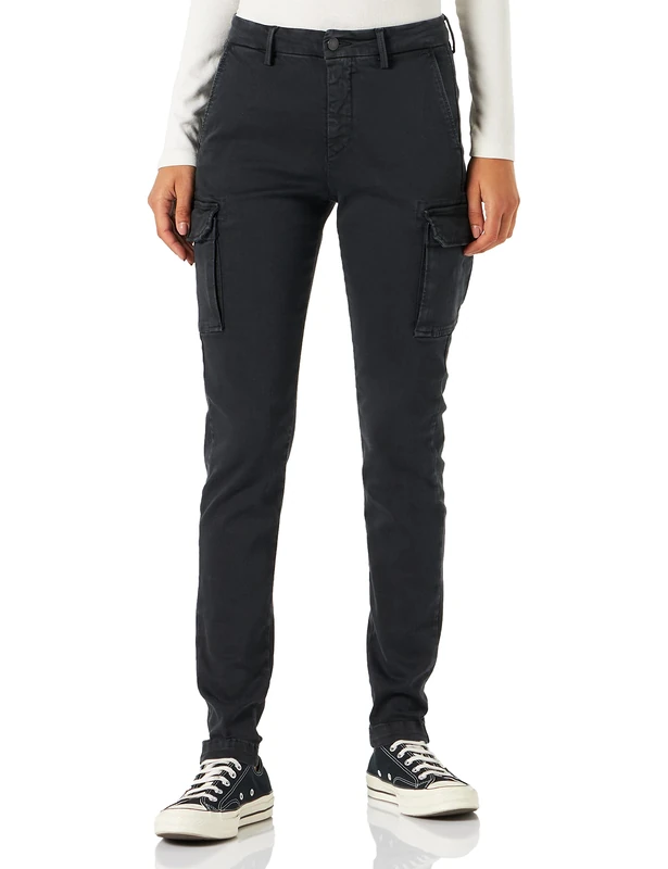 Replay Women's Lailah Jeans, 998 Nearly Black, 3128