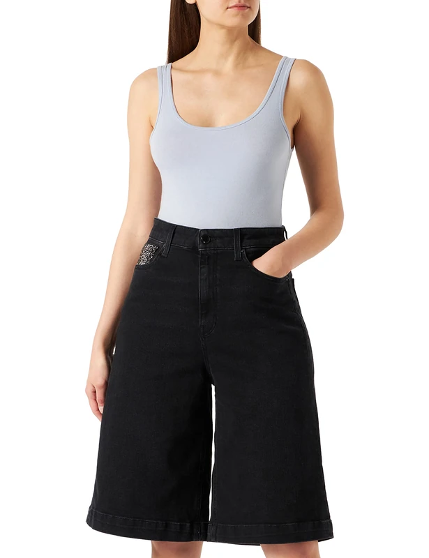 REPLAY Women's WA459 Jeans, 098 Black, 27