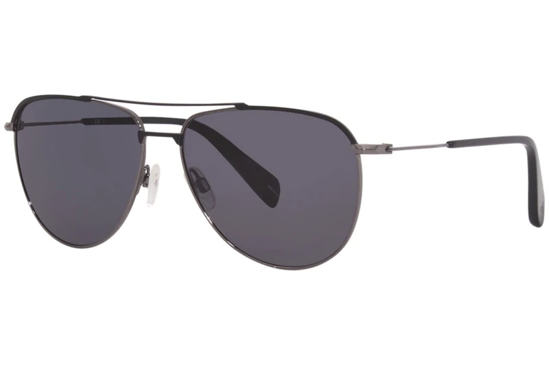 RAG & BONE Women's RNB1050/G/S Sunglasses, MATTE BLACK DARK RUTHENIUM, 59 - Image 1