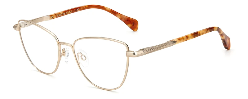 rag & bone Women's Rnb3037 Sunglasses, Light Gold semi-Matte, 53