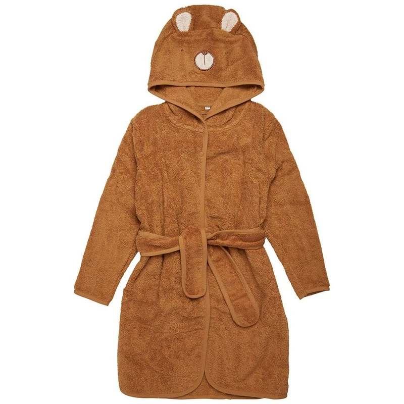 PIPPI Unisex Children Kinder Bademantel Swimwear Cover Up, Almond, 98D - Image 1