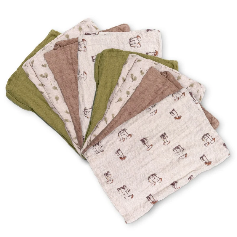 PIPPI Unisex Baby Baby 8er Pack Stoffwindeln Baby cloth diaper/swaddling cloths/burp cloths, Sheer Bliss, Einheitsgröße