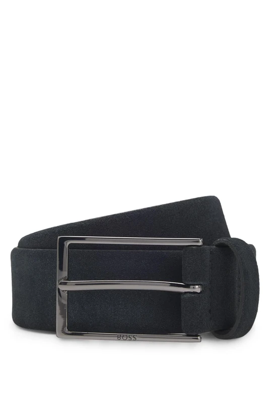 BOSS Men's Calindo_Sz35_sd Belt, Dark Blue402, 100