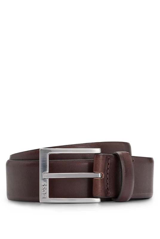 BOSS Men's Erron_Sz35 Belt, Dark Brown203, 90