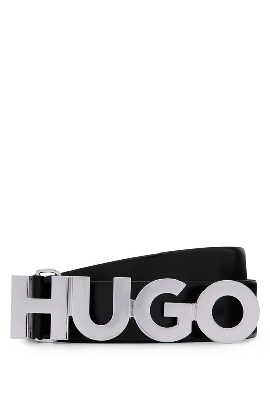 HUGO Women's Zula Belt 3,5cm-ZL Belt, Black1, 100
