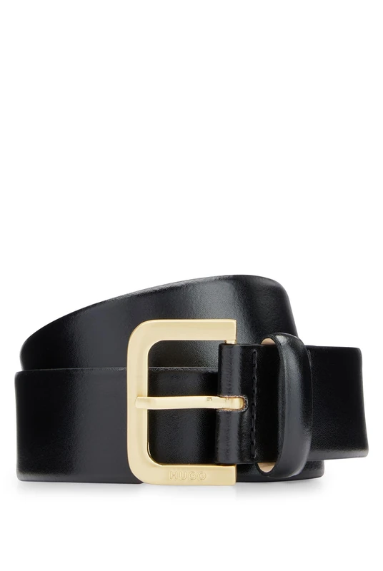 HUGO Women's Zana Belt 3,5 cm-ZL Belt, Black2, 70