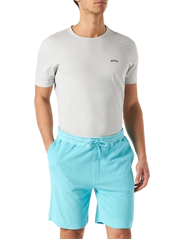 BOSS Men's Setowel Sweatpants, Open Blue462, XXL