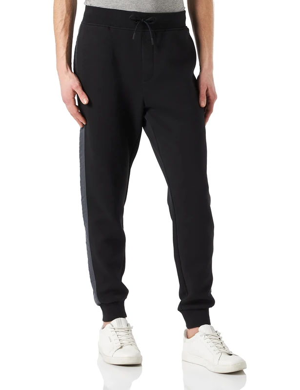 BOSS Men's Senylon Sweatpants, Black1, L