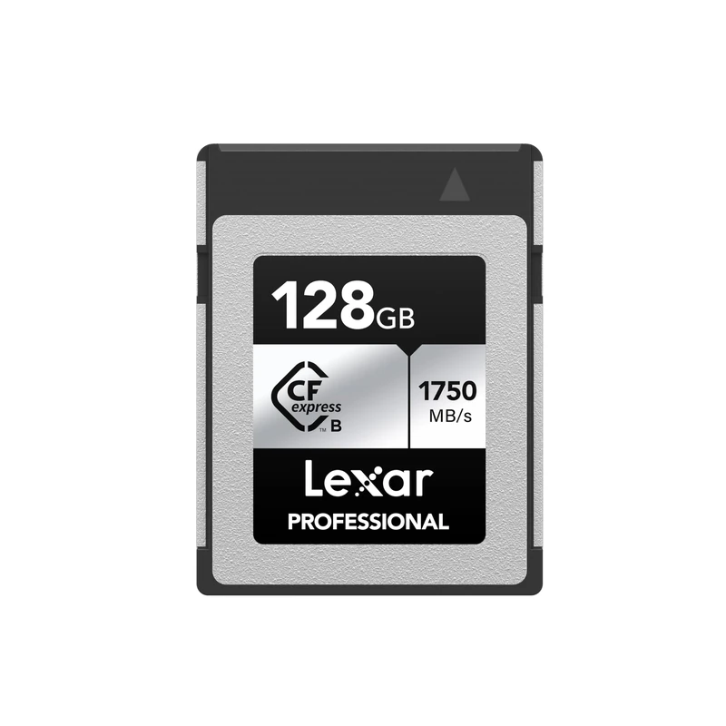 Lexar CFexpress Professional 128GB, Type B, 1000MB/s, 4k video recorder, Silver Series, Grey