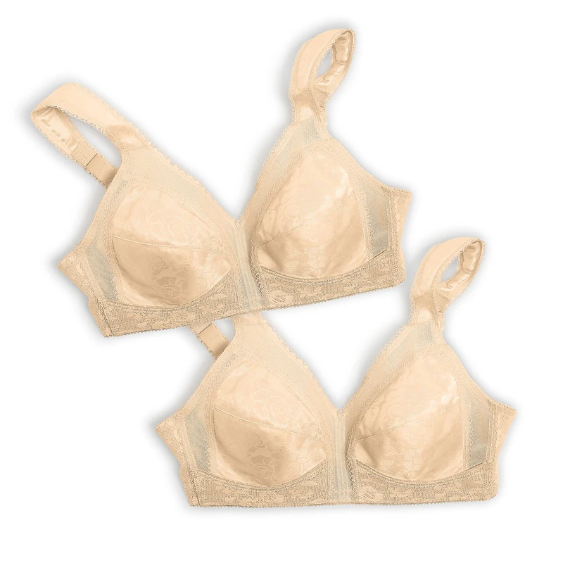 Playtex Women's Full Coverage Bra (Pack of 2), Natural Beige/Natural Beige, 36B