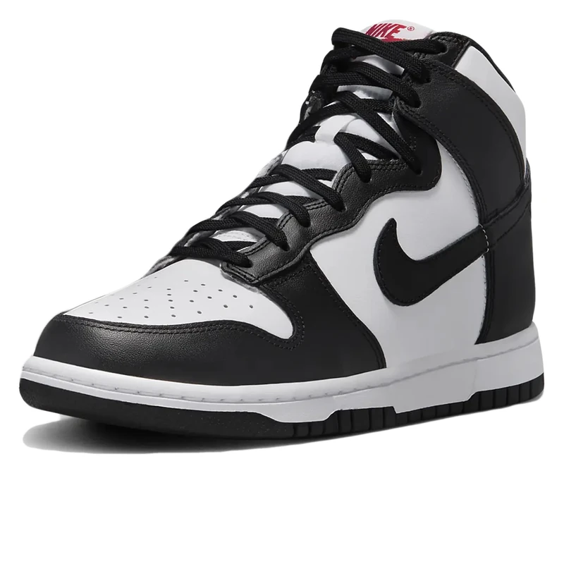 Nike Unisex Dunk High Sneaker, White Black University Red, 5 UK