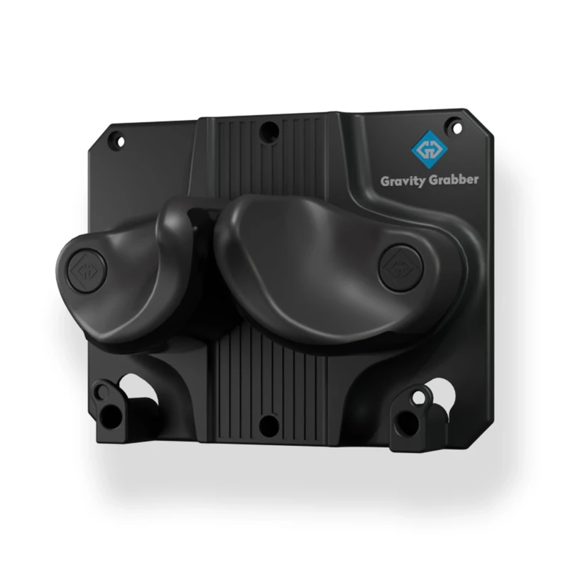 Gravity Grabber Ultimate Ski & Snowboard Wall Storage Rack - Fits any Ski or Snowboard - Save Your Rocker, Tips and Tails - Damage-free - 1x - Black