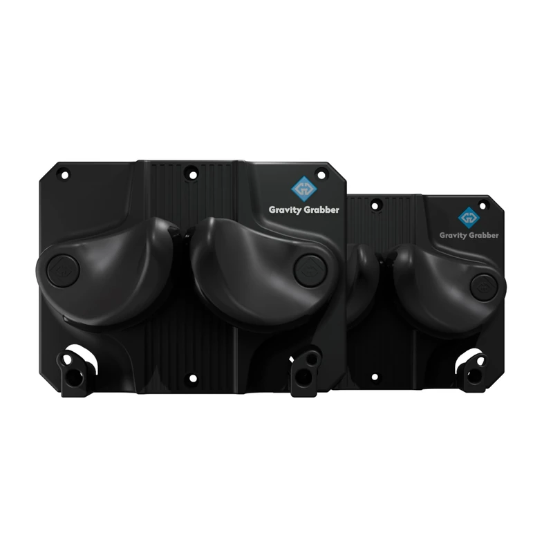 Gravity Grabber Ultimate Ski & Snowboard Wall Storage Rack - Fits any Ski or Snowboard - Save Your Rocker, Tips and Tails - Damage-free - 2x - Black - Image 1