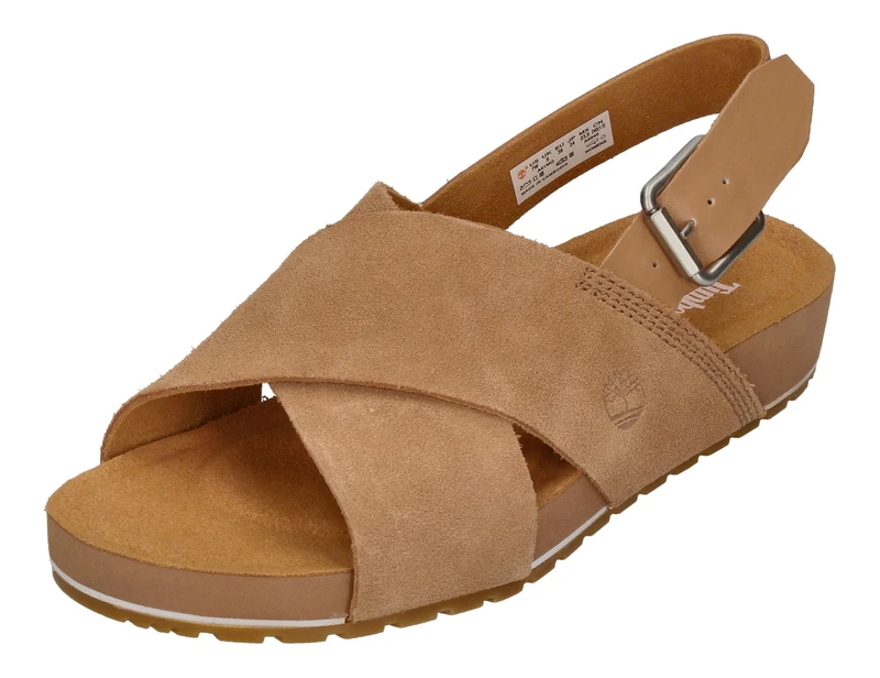 Timberland Womens Malibu Waves X Strap Sandals, Light Brown, 4 UK