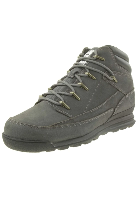 Timberland Men's Euro Rock Water Resistant Basic Boots, Dark Grey Nubuck, 13.5 UK