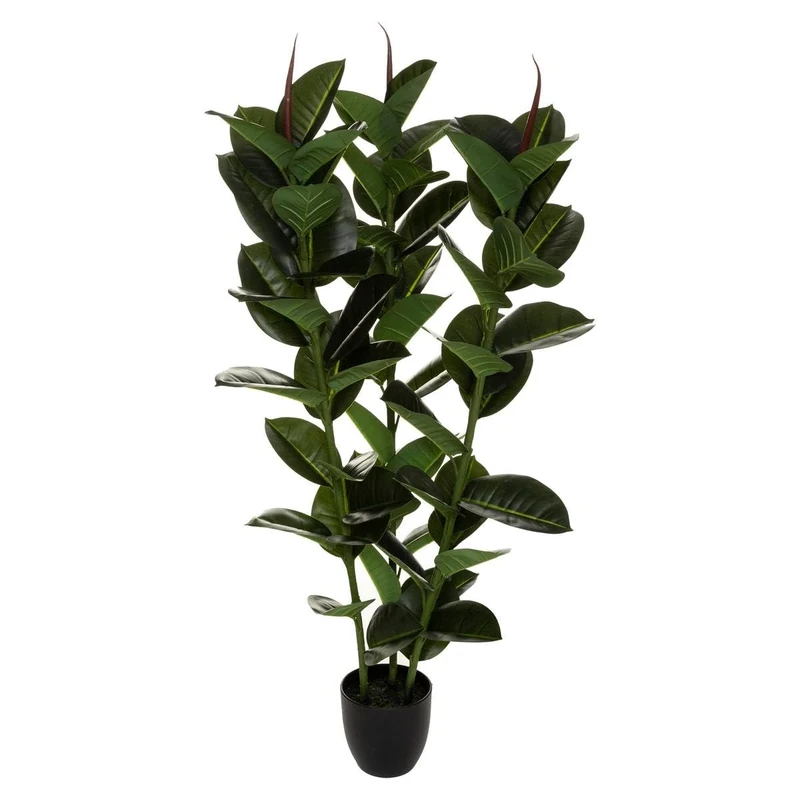 Atmosphera Artificial Ficus Plant Robusta Height 120, Green, Normal