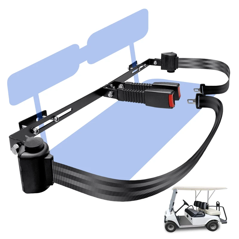 YOUXIFUN Universal 2 Passenger Golf Cart Seat Belt Bracket Kit for EZGO, Club Car, Yamaha