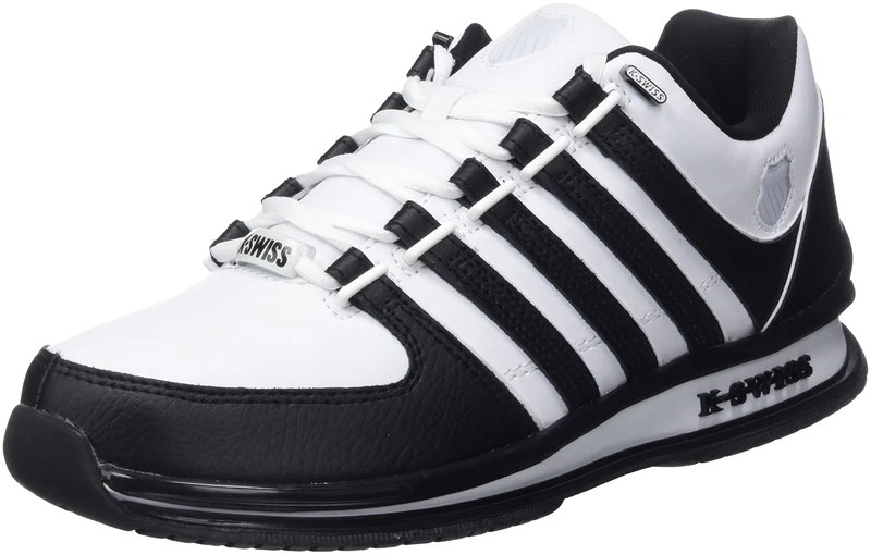 K-Swiss Men's Rinzler Sneaker, White/White/Black, 10 UK
