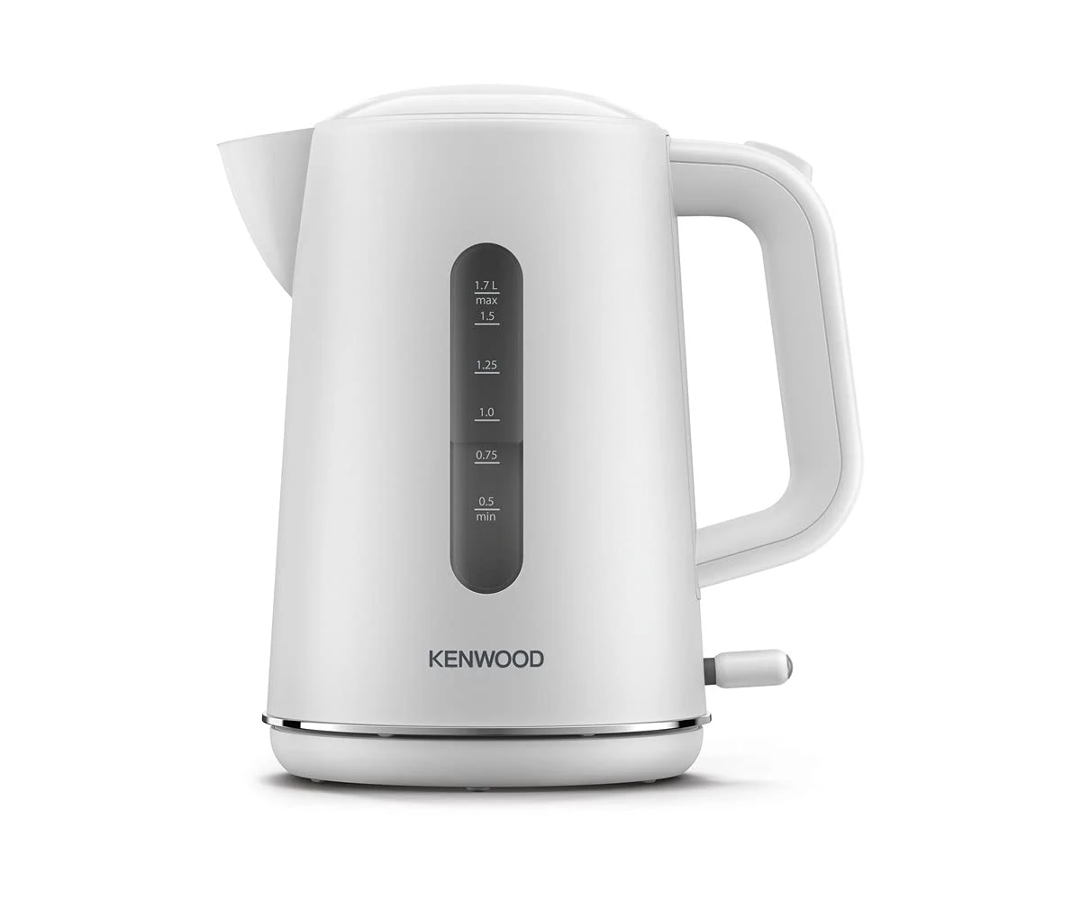 Kenwood Abbey Lux Water Kettle, 360° Swivel Base, Fast Boiling, Removable Filter, Water Capacity 1.7L, ZJP05.A0WH, 3000W, Pure White