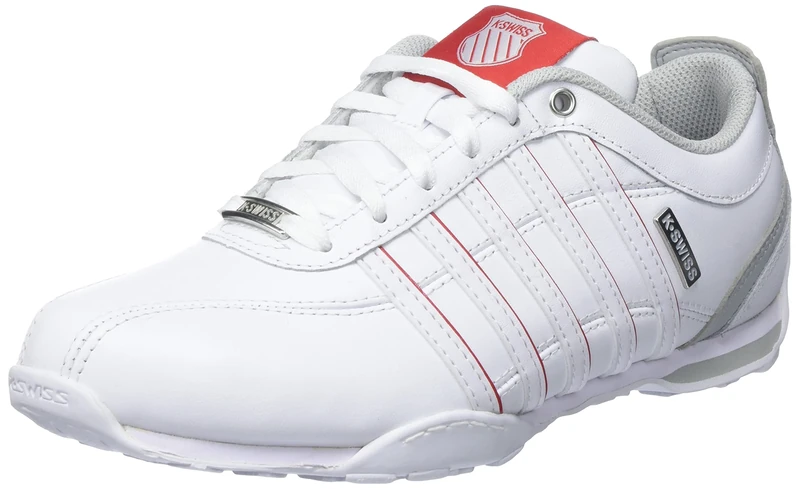 K-Swiss Men's Arvee 1.5 Sneaker, WHT/NVY/GRYVLT/Split, 7.5 UK