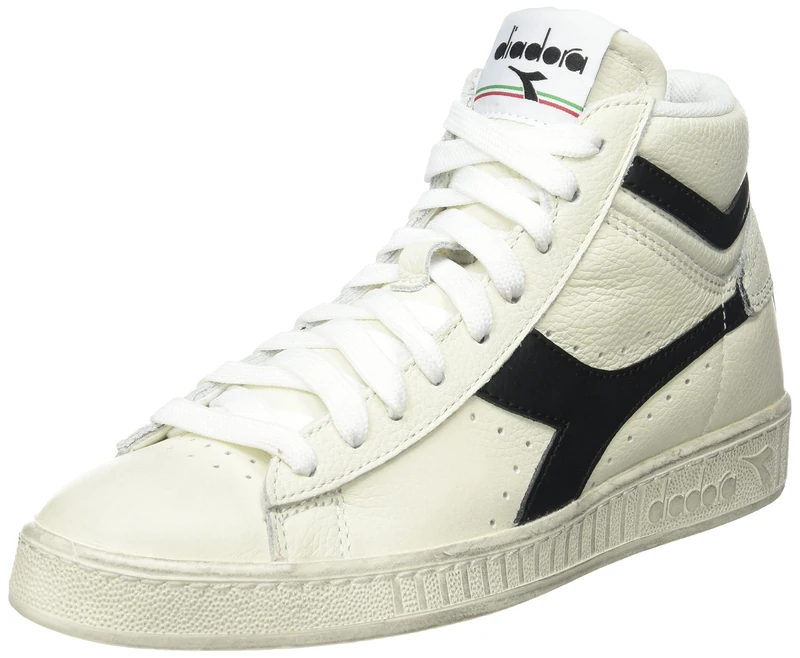 Diadora Game L HIGH Waxed, Gymnastics Shoe, White/Black,