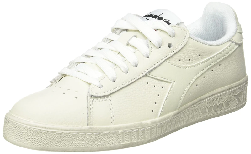 Diadora Game L Low Waxed, Gymnastics Shoe, White/White/White,