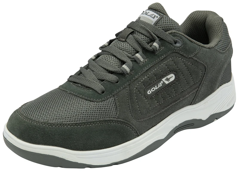 Gola Mens Belmont 2 Lace Walking Shoe, Charcoal, 15 UK Wide