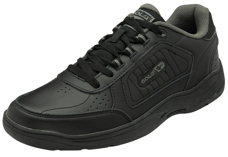 Gola Mens Belmont 2 Lace Walking Shoe, Black, 15 UK Wide - Image 1