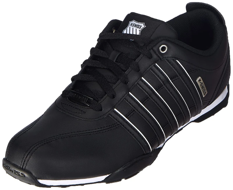 K-Swiss Men's Arvee 1.5 Sneaker, Black/WHT/SLVR/Split, 10.5 UK