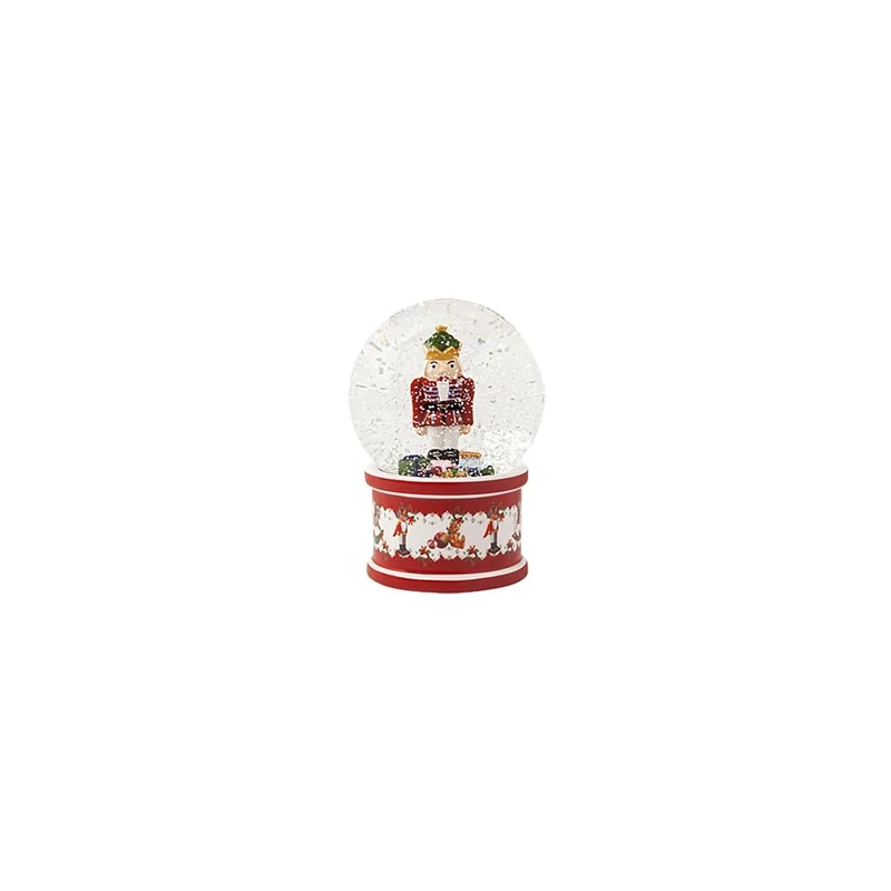 Villeroy & Boch - Christmas Toys, Snow globe large, Nutcracker, 13 x 13 x17cm, Porcelain/Glass, multi-coloured,14-8327-6694