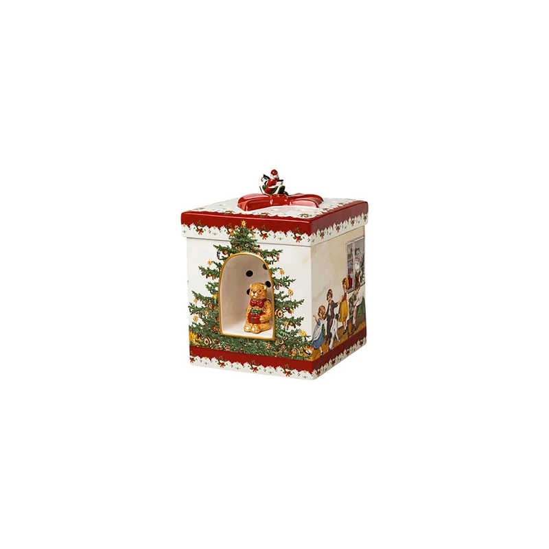 Villeroy & Boch - Christmas Toys, Package square, Children, 17 x 17 x 21,5cm, Porcelain, multicoloured