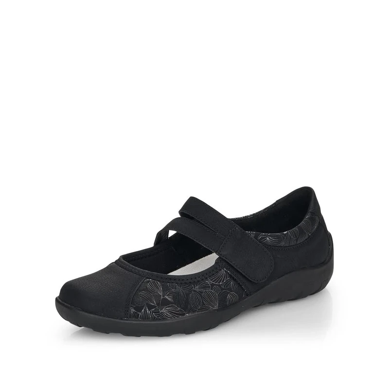 Remonte R3510, Ballet Flat, Schwarz/Schwarz/Gunmetal / 03, - Image 1