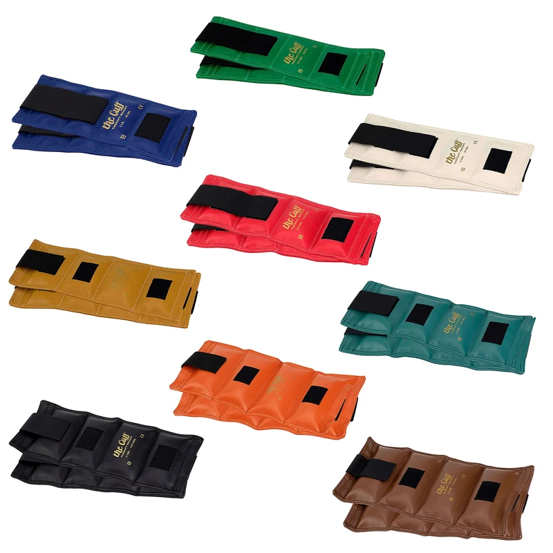 The Cuff Original Adjustable Ankle and Wrist Weight for Training, Dance, Running, Toning, and Physical Therapy for Men and Women, 9 Piece Set (1 each: 1, 1.5, 2, 2.5, 3, 4, 5, 7.5, 10 lb.)
