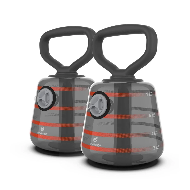 New Image FITT Bell - Adjustable Kettle Bells - Water Filled - Exercise Weight Set - Great for Fitness, Core Training & Weight Lifting - Durable & Strong Design - Ultimate Core & Balance Home Workout