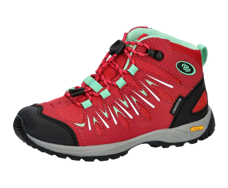 Brütting Expedition Kids High, Cross Country Running Shoe, Pink/mintgrün/Weiss,