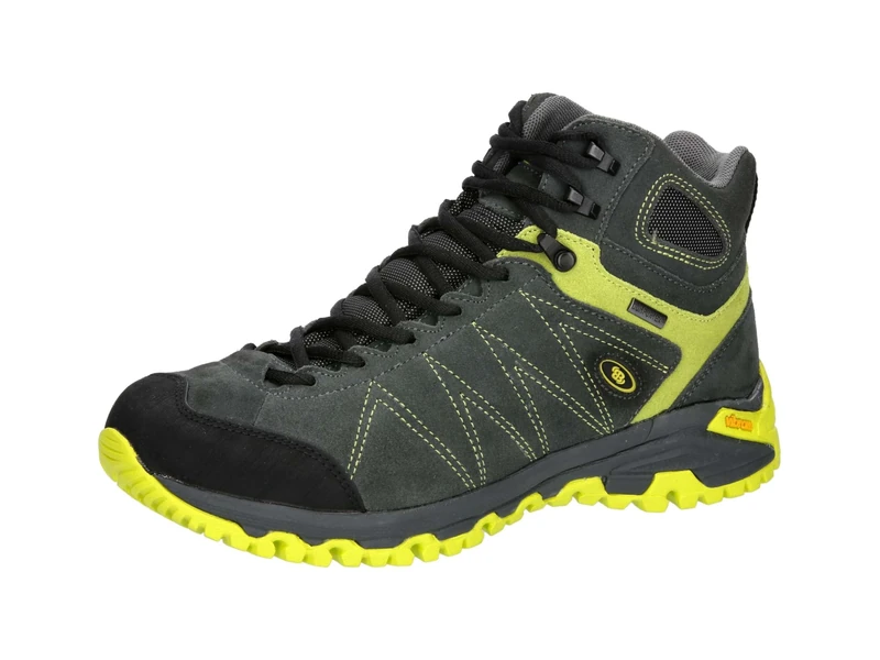 Brütting Unisex Mount Kapela High Cross Country Running Shoe, grau/Lemon, 10 UK - Image 1