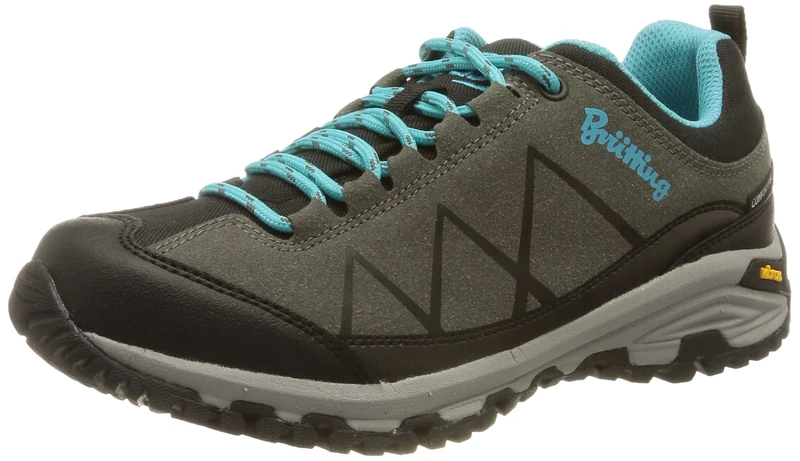 Brütting Kansas, Cross Country Running Shoe, grau/Schwarz/türkis,